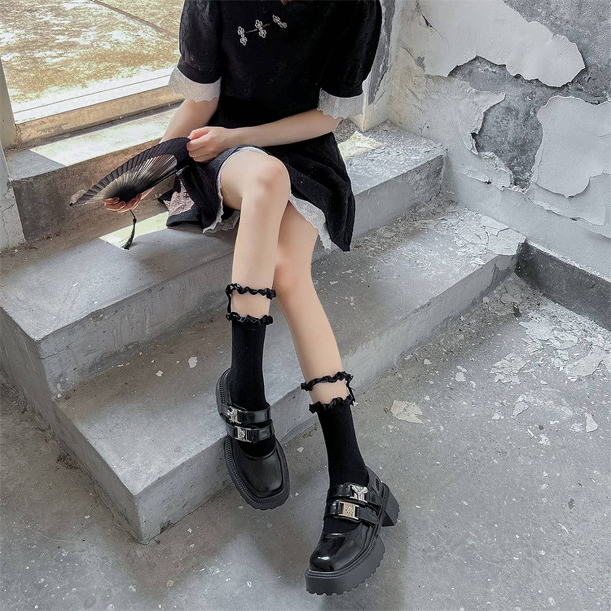 SUMMER THIN GLASS SILK LACE SOCKS LOLITA SEXY SOCKS