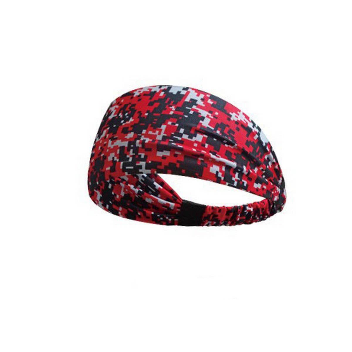 Wide Printed Sports Headband for Yoga & Workouts