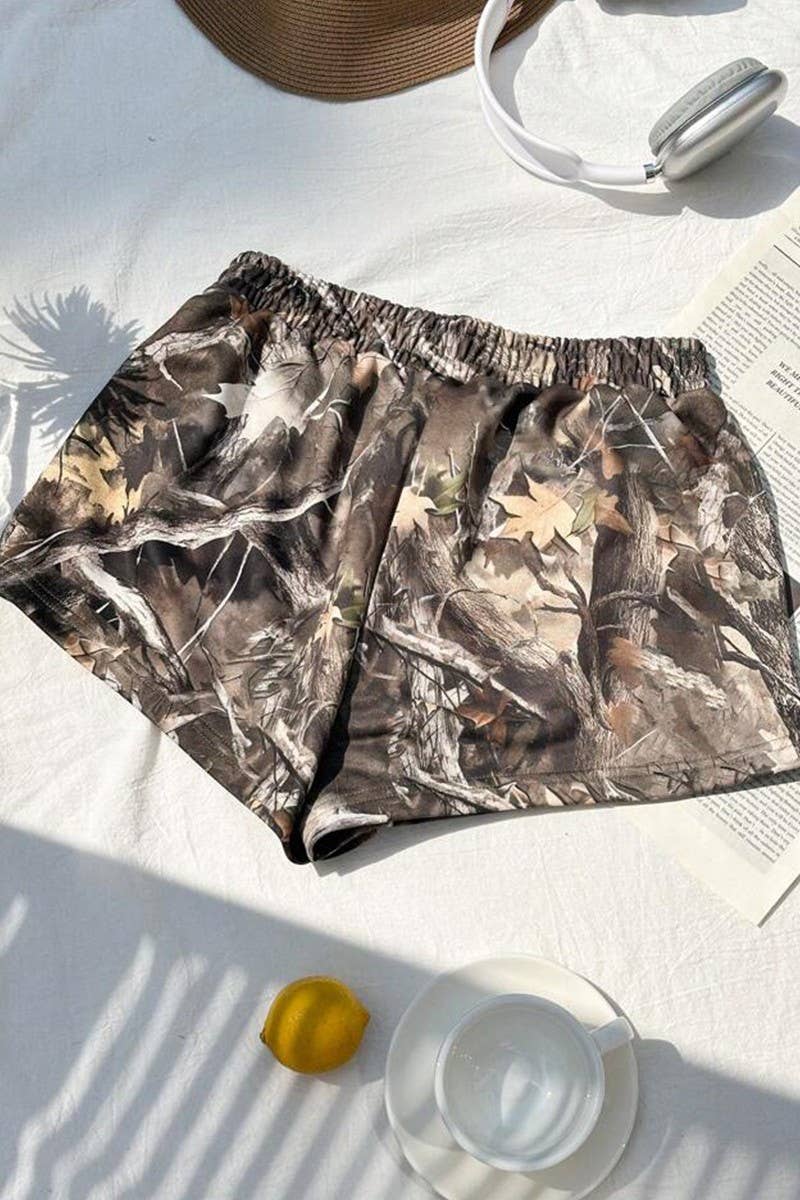 CWBSP0580_SUMMER NEW ELASTIC MILK SILK HOT PANTS A-LINE PANT