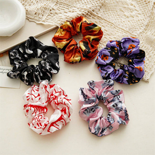 HALLOWEEN PRINTED LARGE INTESTINE HAIR TIE_CWAHA1469