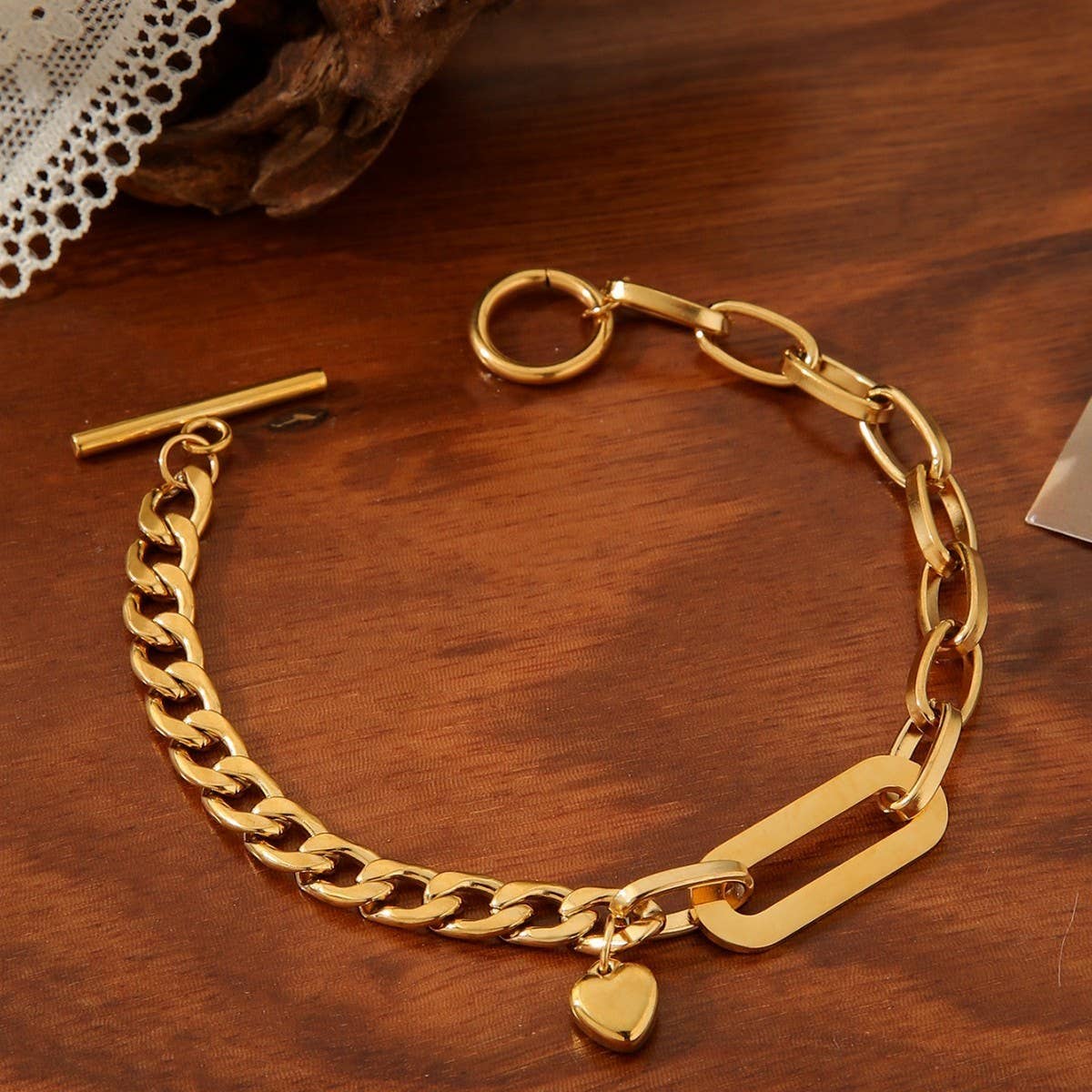 VERSATILE THICK METAL CHAIN HEAVY DUTY BRACELET
