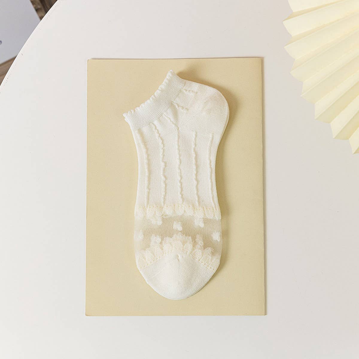 MESH BOAT SOCKS SIMPLE SOLID COLOR GLAS FIBER SOCKS