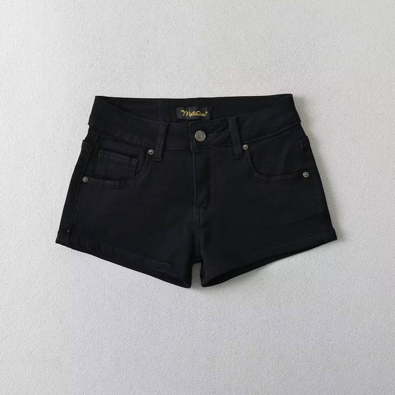 Stretch tight wrap hip straight pencil hot pants