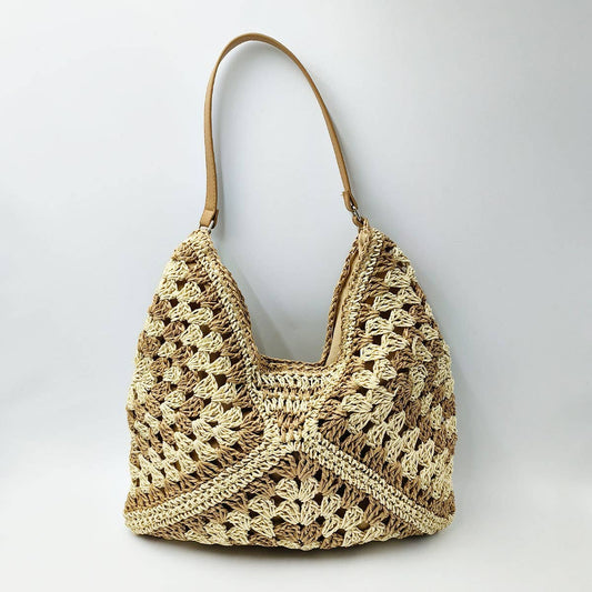 STRAW HOLIDAY COMMUTER SHOULDER BAG_CWAB2010