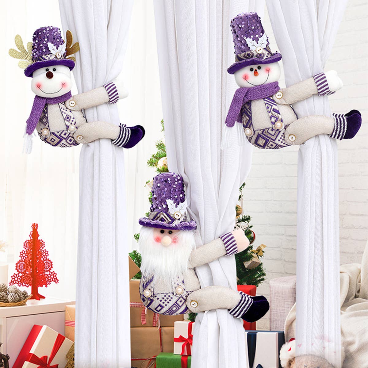 CWMM9416_CHRISTMAS CARTOON DOLL CURTAIN BUCKLE