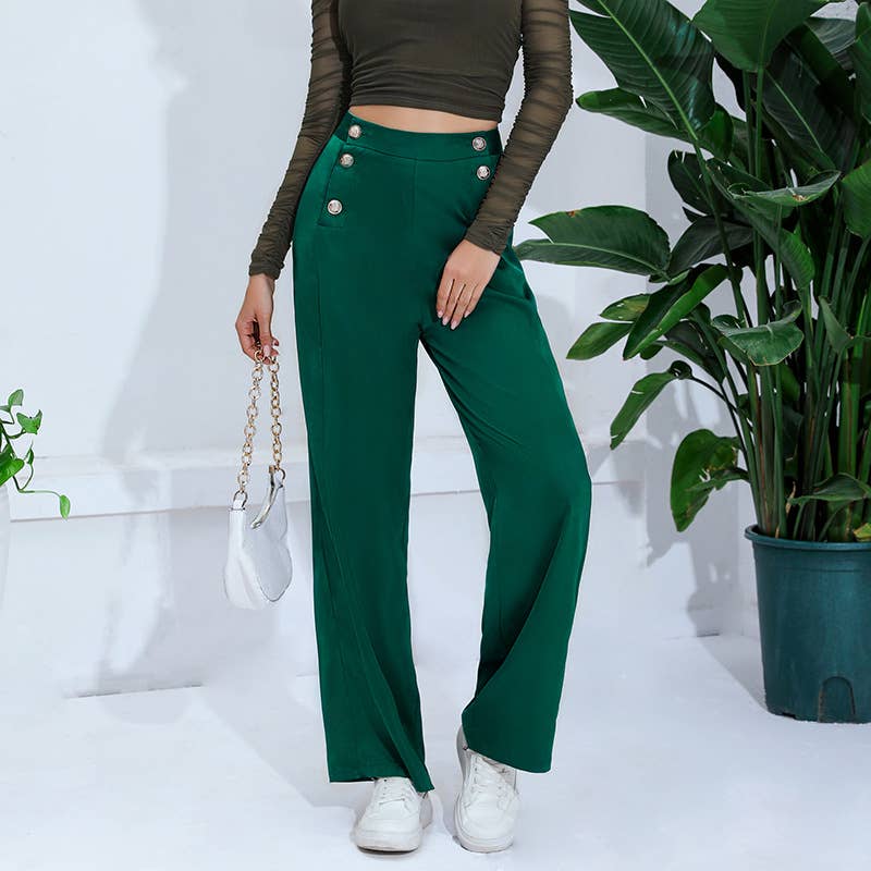 HIGH-WAISTED PANTS SUIT PANTS CASUAL PANTS