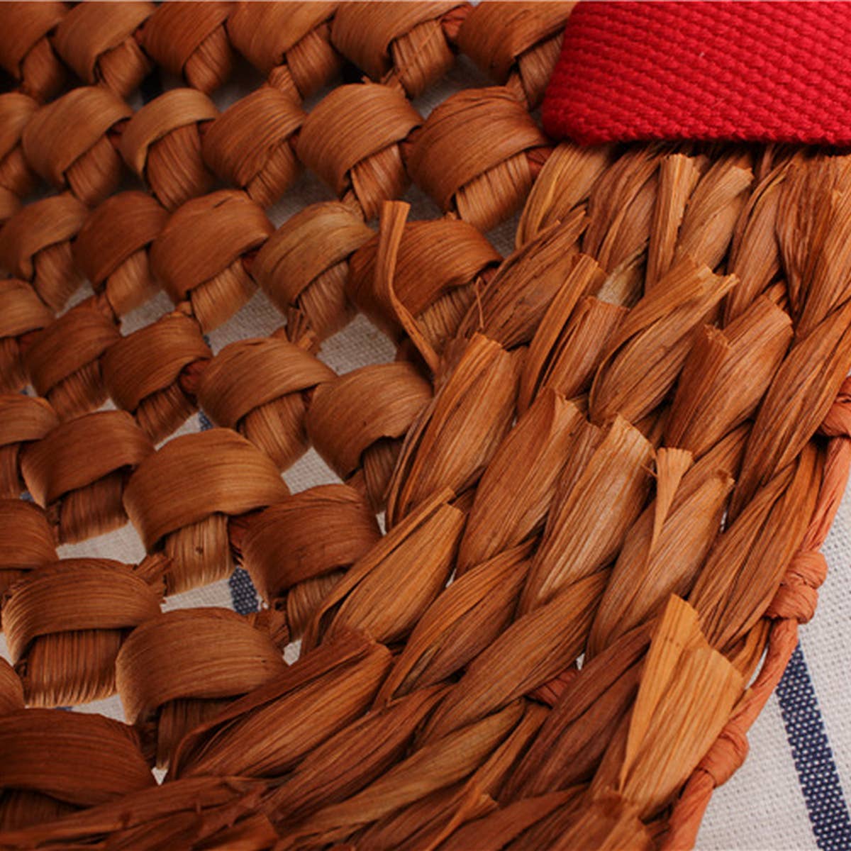 HOLLOW SOLID COLOR LARGE WOVEN BAG_CWAB2115