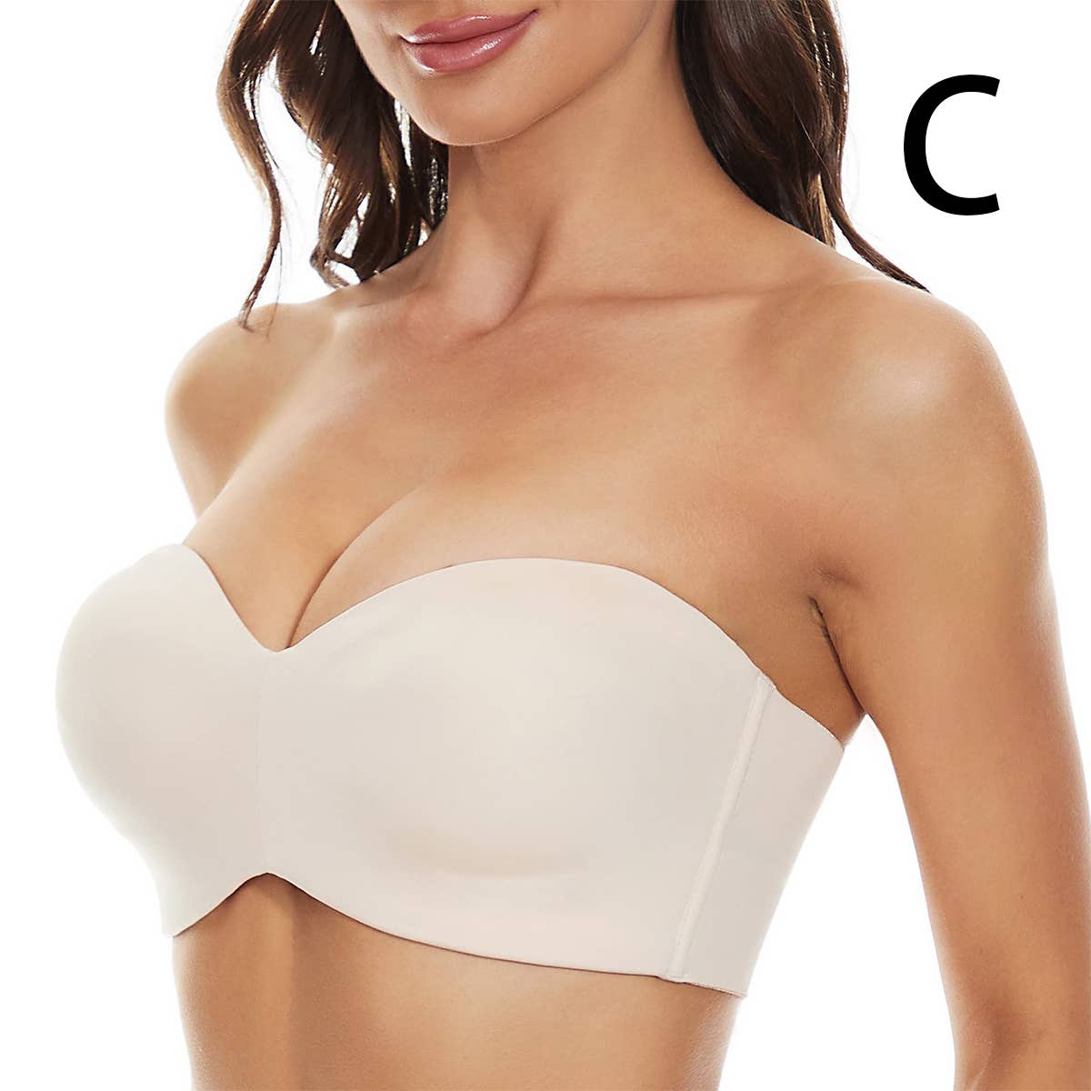 DETACHABLE SHOULDER STRAP TUBE BRA TOP