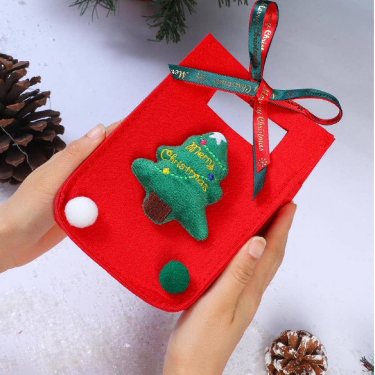 CWMM9364_CHRISTMAS EVE GIFT CANDY APPLE PACKAGING GIFT BAG