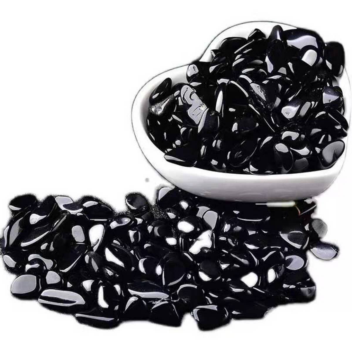 Natural Obsidian Chips for DIY Jewelry