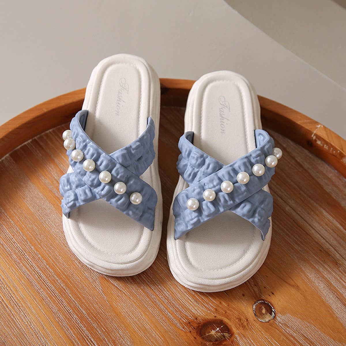 SUMMER BEACH SHOES PEARL CHAIN SANDALS_CWSHS0672