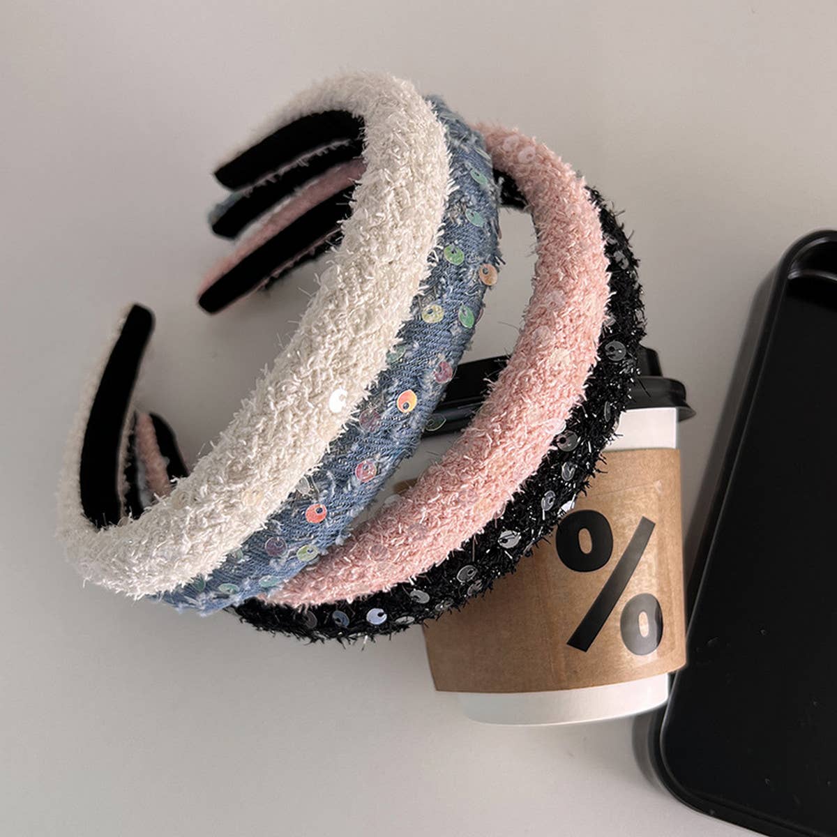 CLASSIC SEQUINED SPONGE HEADBAND