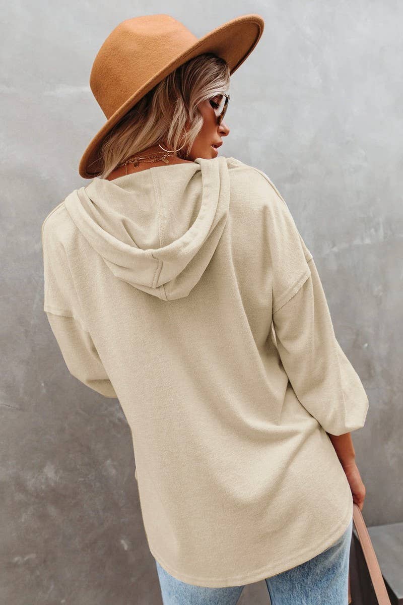 CWOHOL0615_CASUAL LOOSE SOLID COLOR HOODIE SWEATSHIRT