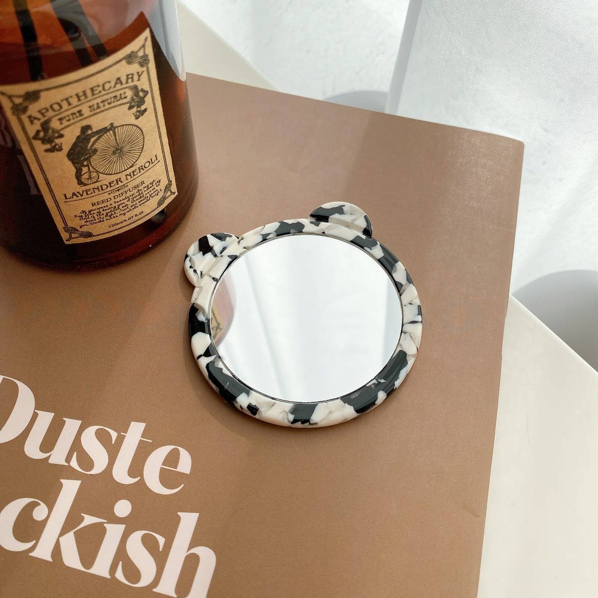 Cute Animal Acetate Mini Makeup Mirror, Portable