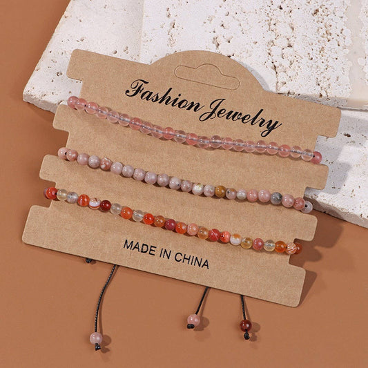 CWAJE4236_NATURAL STONE HIGH-GRADE CARDBOARD WOVEN BRACELET