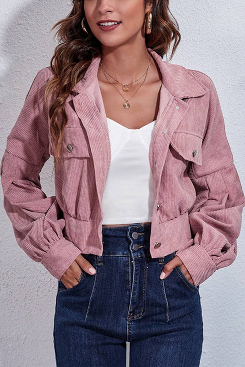 CWOJA0683_Button Down Long Sleeve Jacket