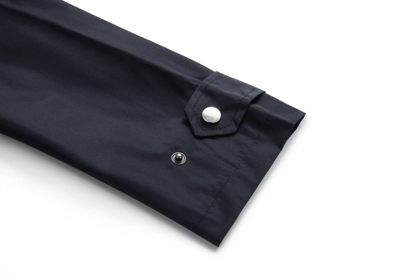 Waterproof hooded long straight trench coat