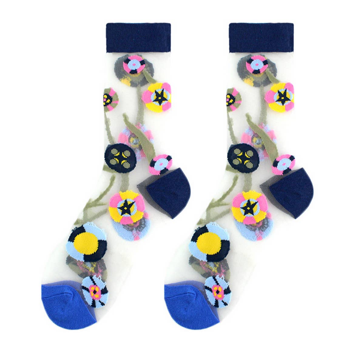 FASHIONABLE THIN FLOWER FOREST GLASS STOCK