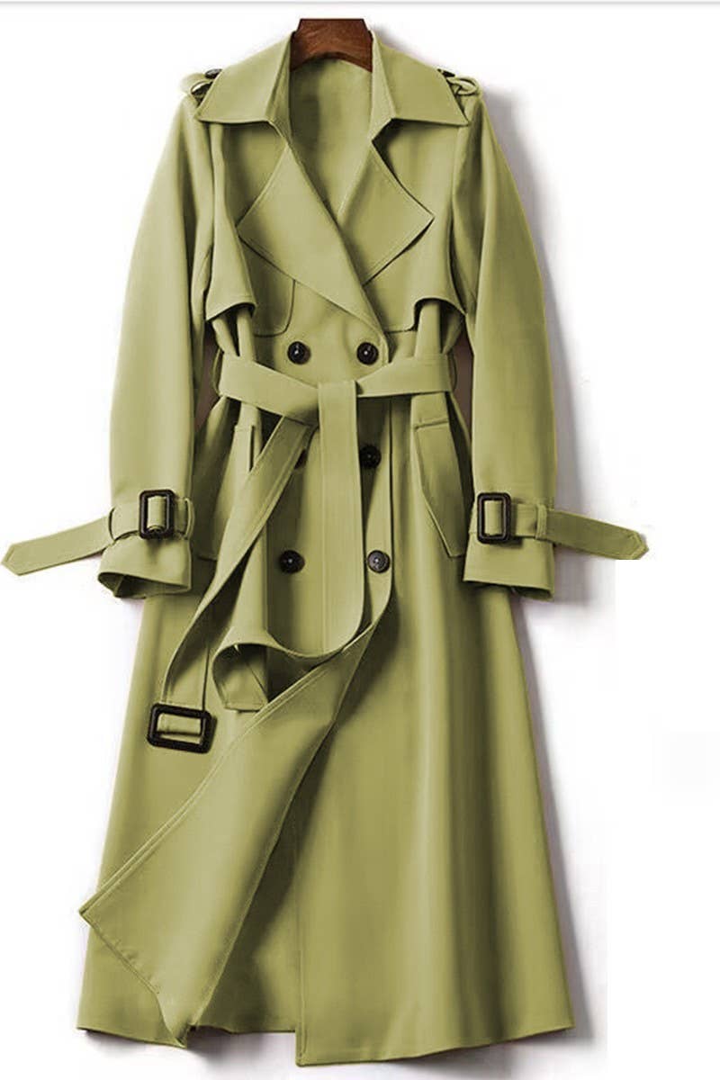 CWOBL00214_SPRING ELEGANT COMMUTING BRITISH STYLE LONG COAT