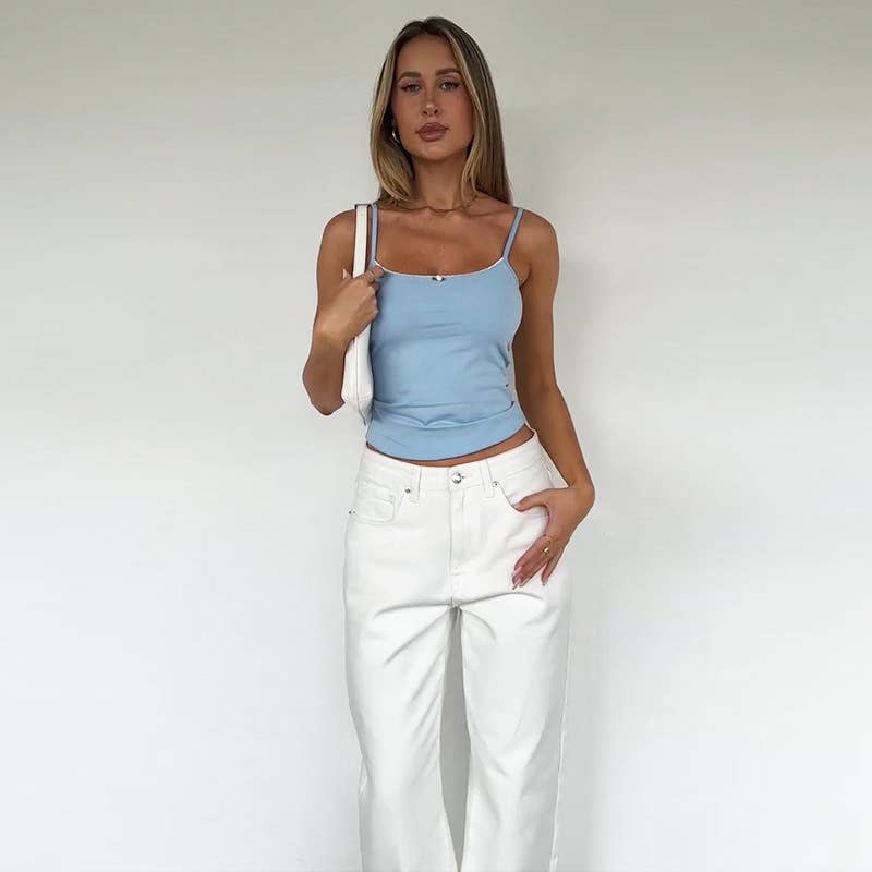 sexy strapless short slim-fit top