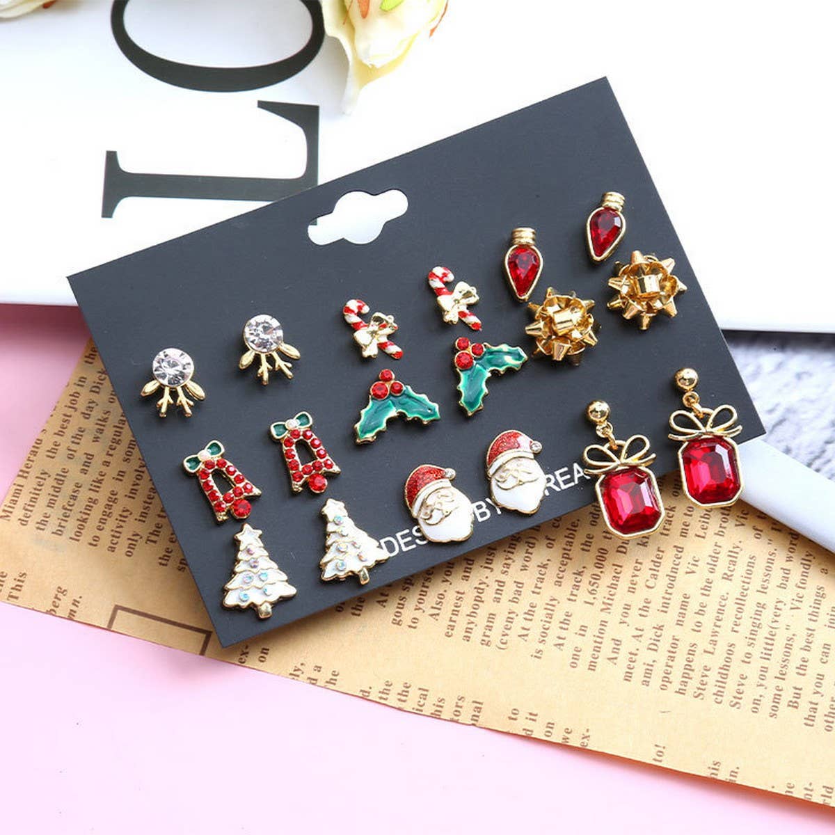 CHRISTMAS ELK EARRING SET EARRING COMBINATION
