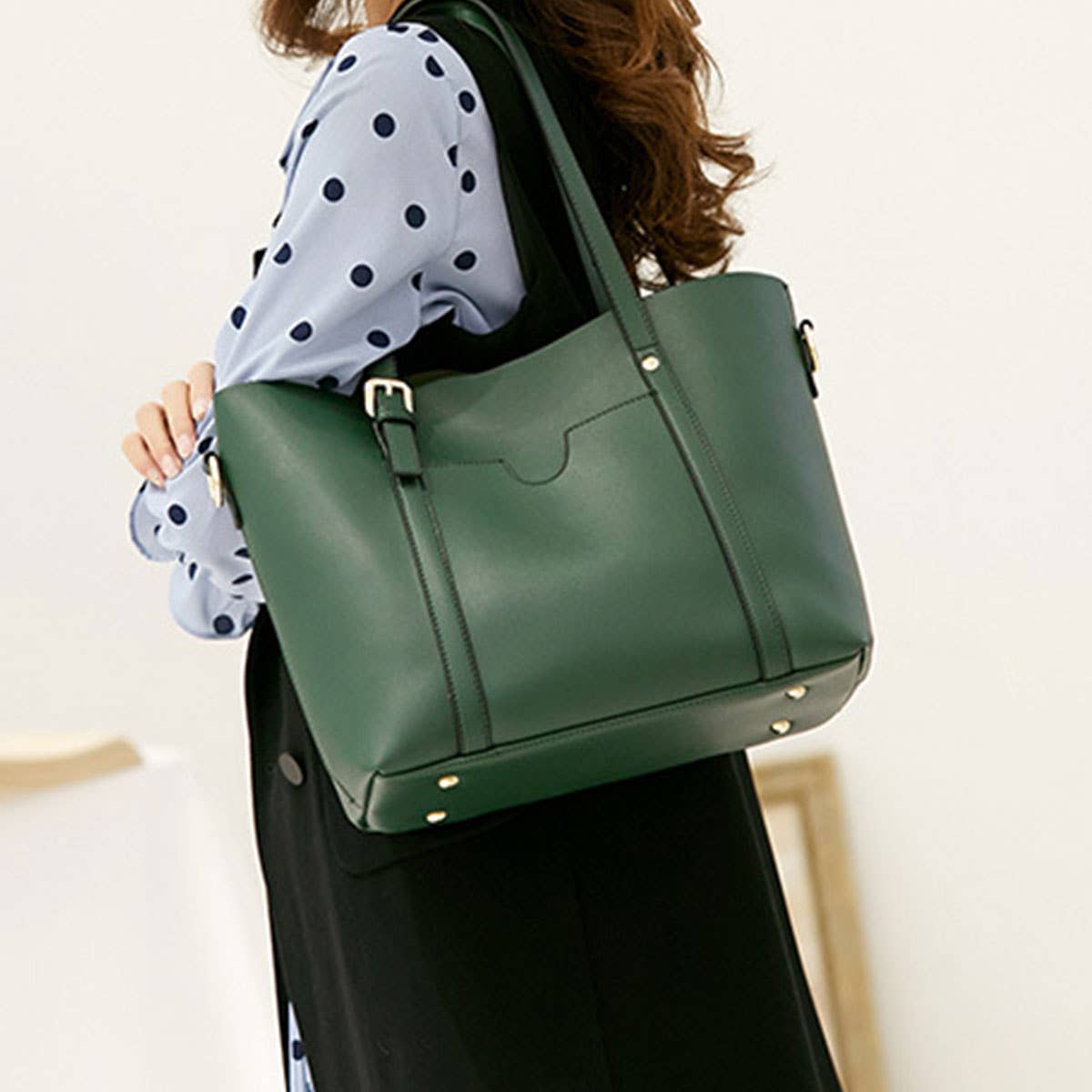 WOMEN SIMPLE SOFT LEATHER HANDBAG_CWAB0965