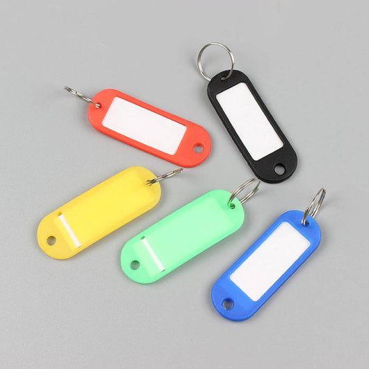 200-PACK BENDABLE COLORFUL PLASTIC KEY TAG CHARMS_CWMM2080
