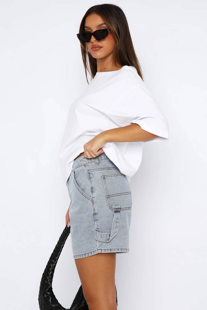 CWBSP0530_SUMMER WOMEN'S STRAIGHT JEANS