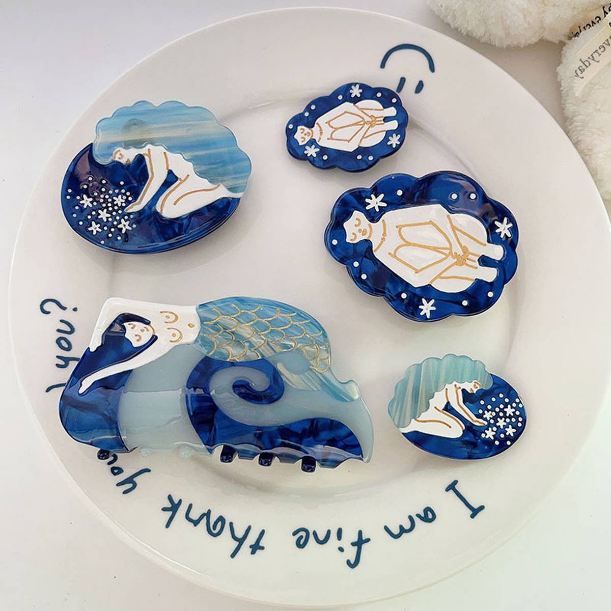 Mermaid Planet Hair Claw - Dreamy Cute Girl Clip_CWAHA1339