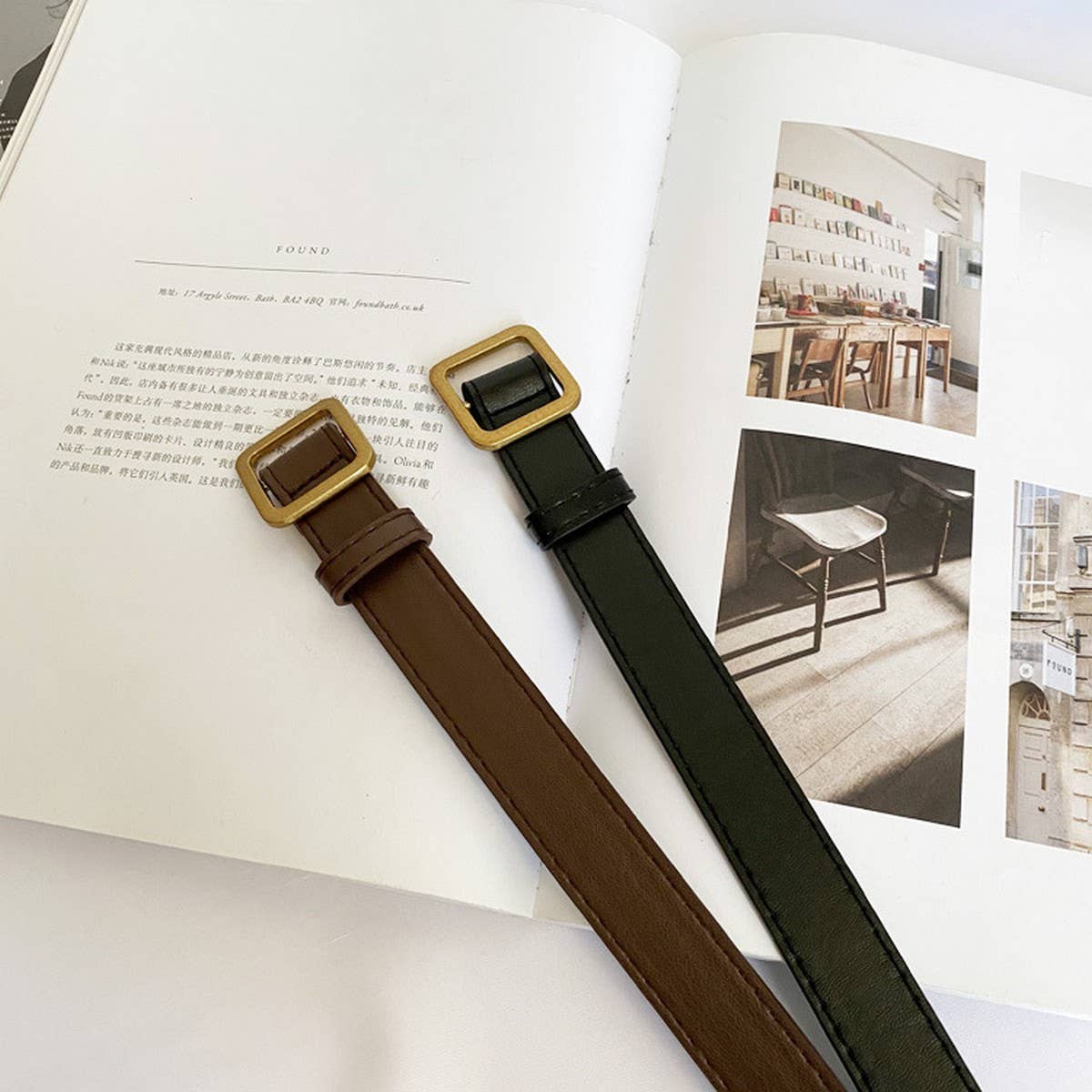 SIMPLE RETRO BELT WITH SQUARE BUCKLE WITHOUT HOLES_CWABE0659