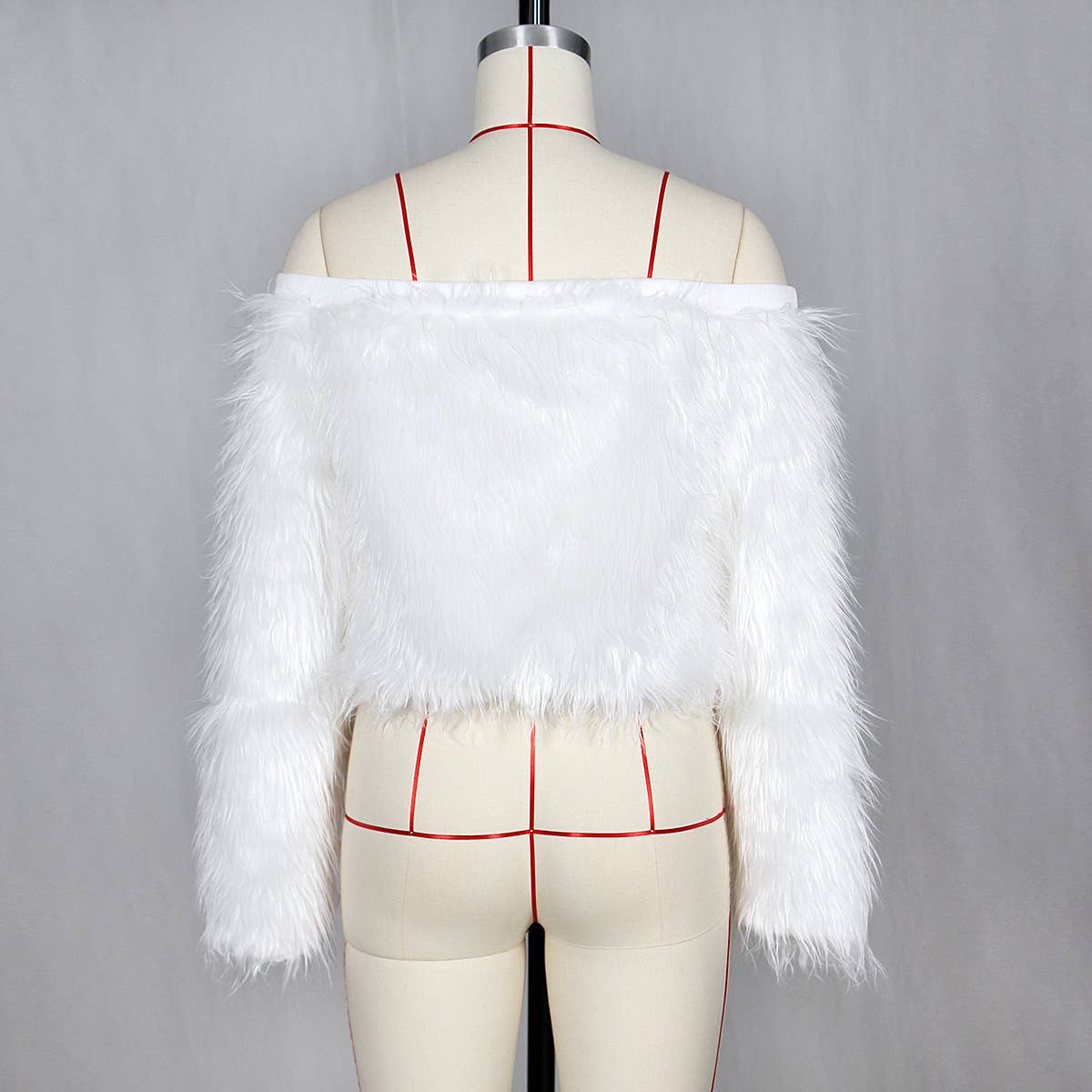 LINE SHOULDER GRADIENT ANTI-LONG HAIR SHORT FUR
