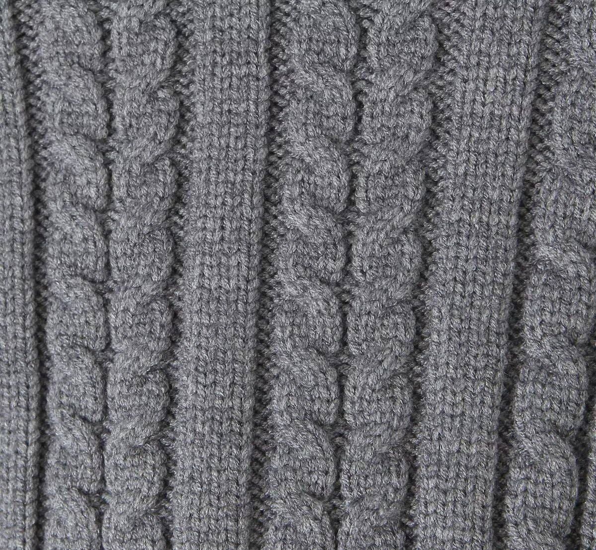 V-NECK HOODED SHORT KNIT SWEATER