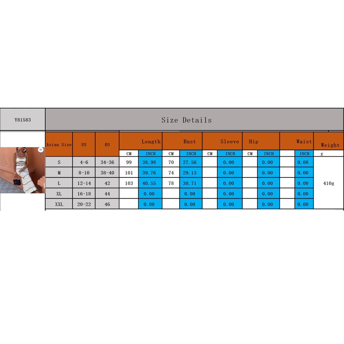 Sexy knit hollow out maxi cami dress