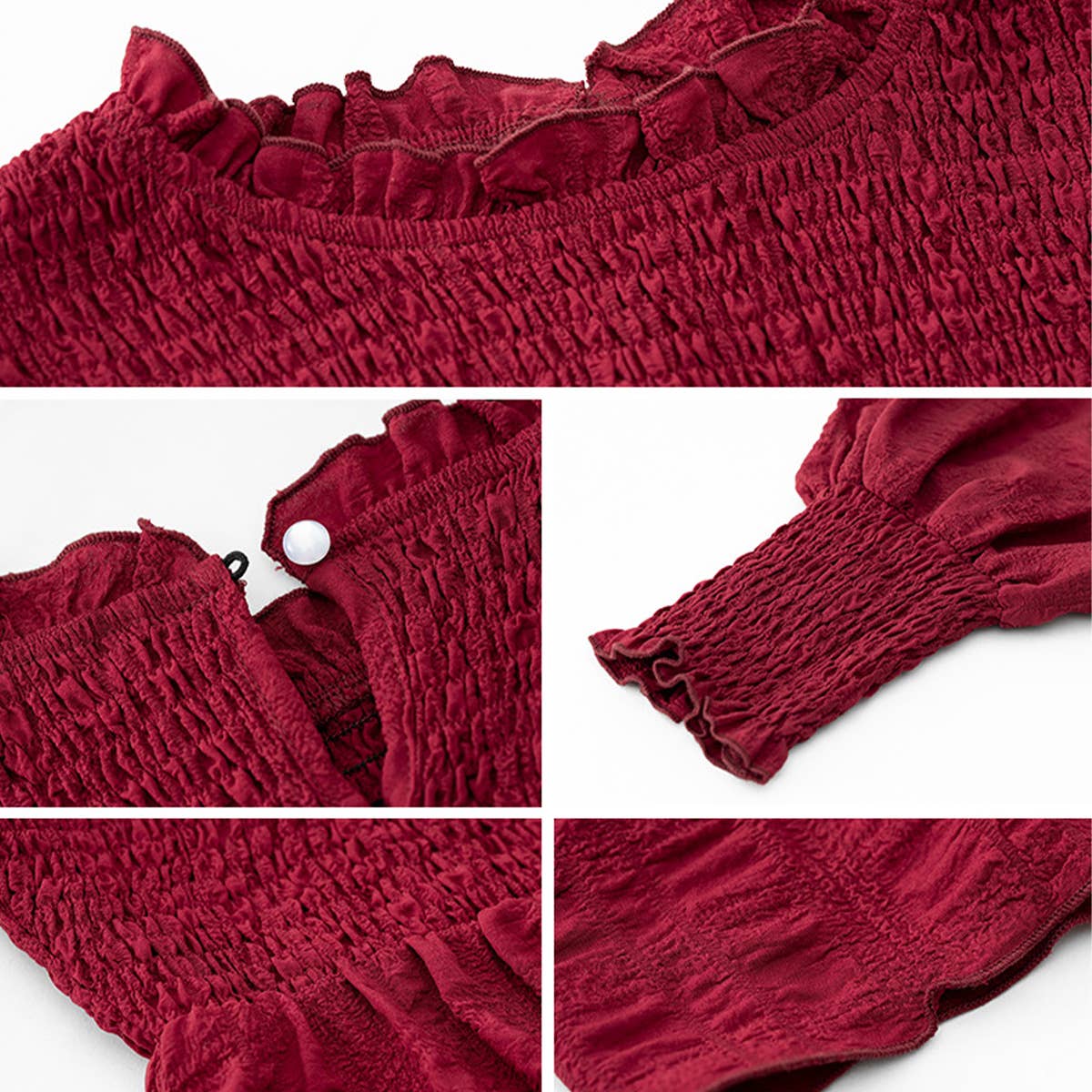 PLAY A HIGH-WAISTED DRESS WITH LANTERN SLEEVES