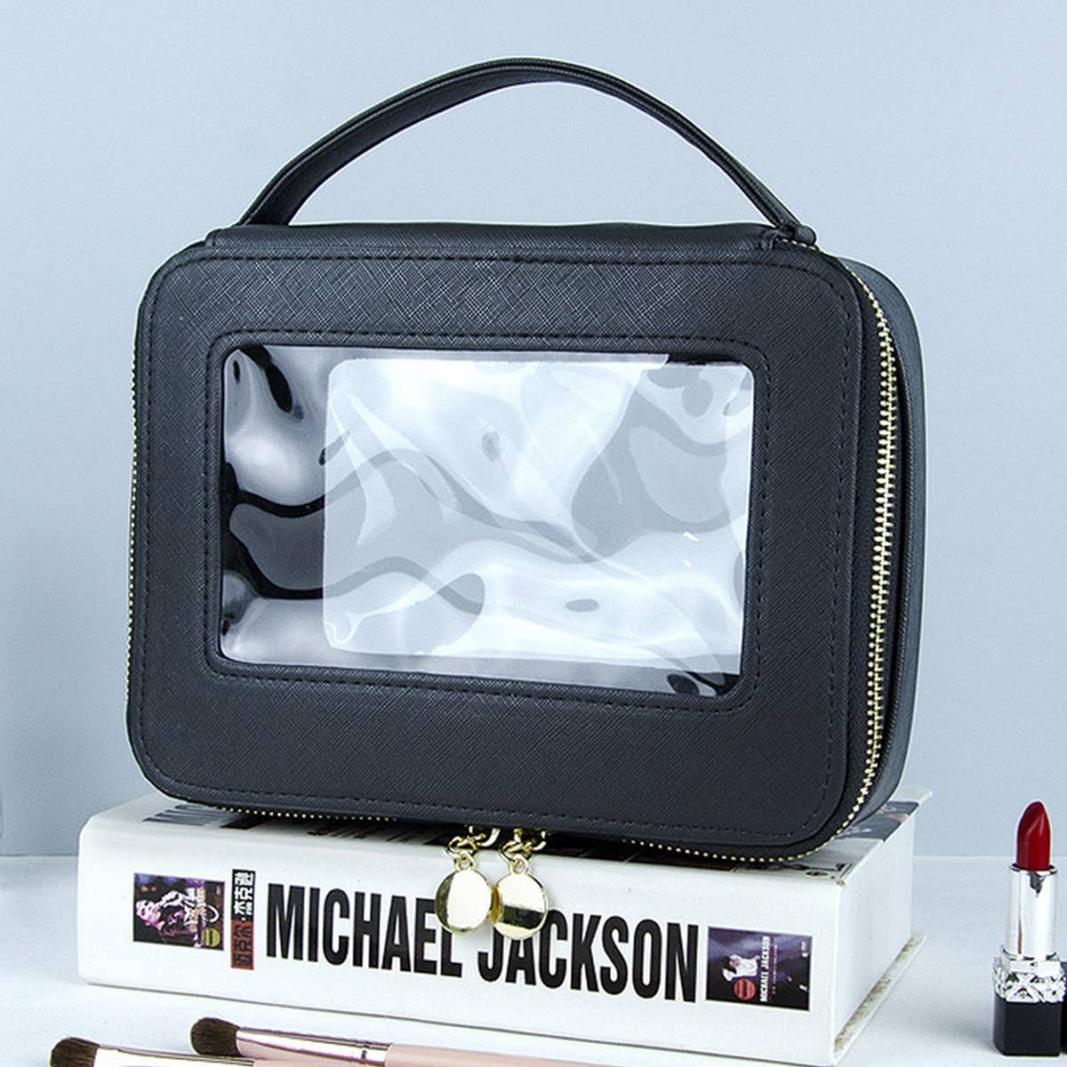 TRAVEL PORTABLE PORTABLE TRANSPARENT COSMETIC BAG_CWAB1090