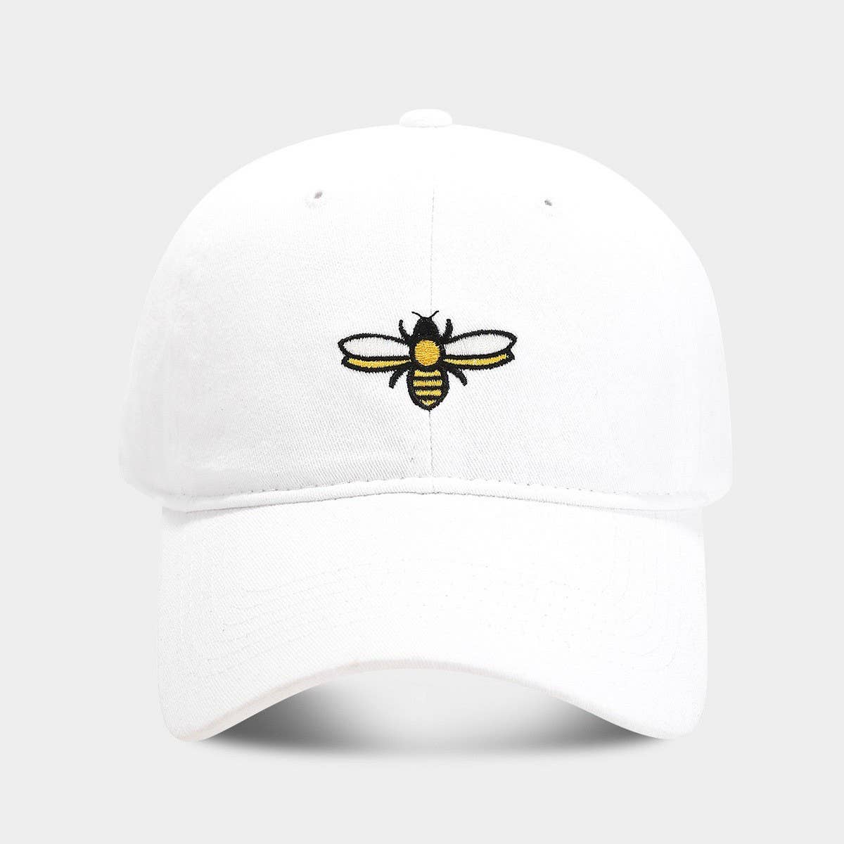 Bee Embroidery Baseball Cap -  Outdoor Sun Hat CWAH2020