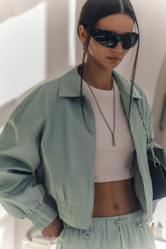 CWOJA1047_FALL TREND PERSONALIZED LAPEL JACKET TOPS