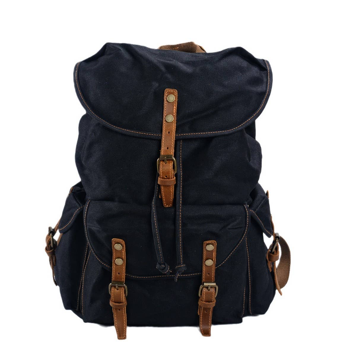 Vintage Waxed Canvas Travel Backpack for Men_CWAB5548