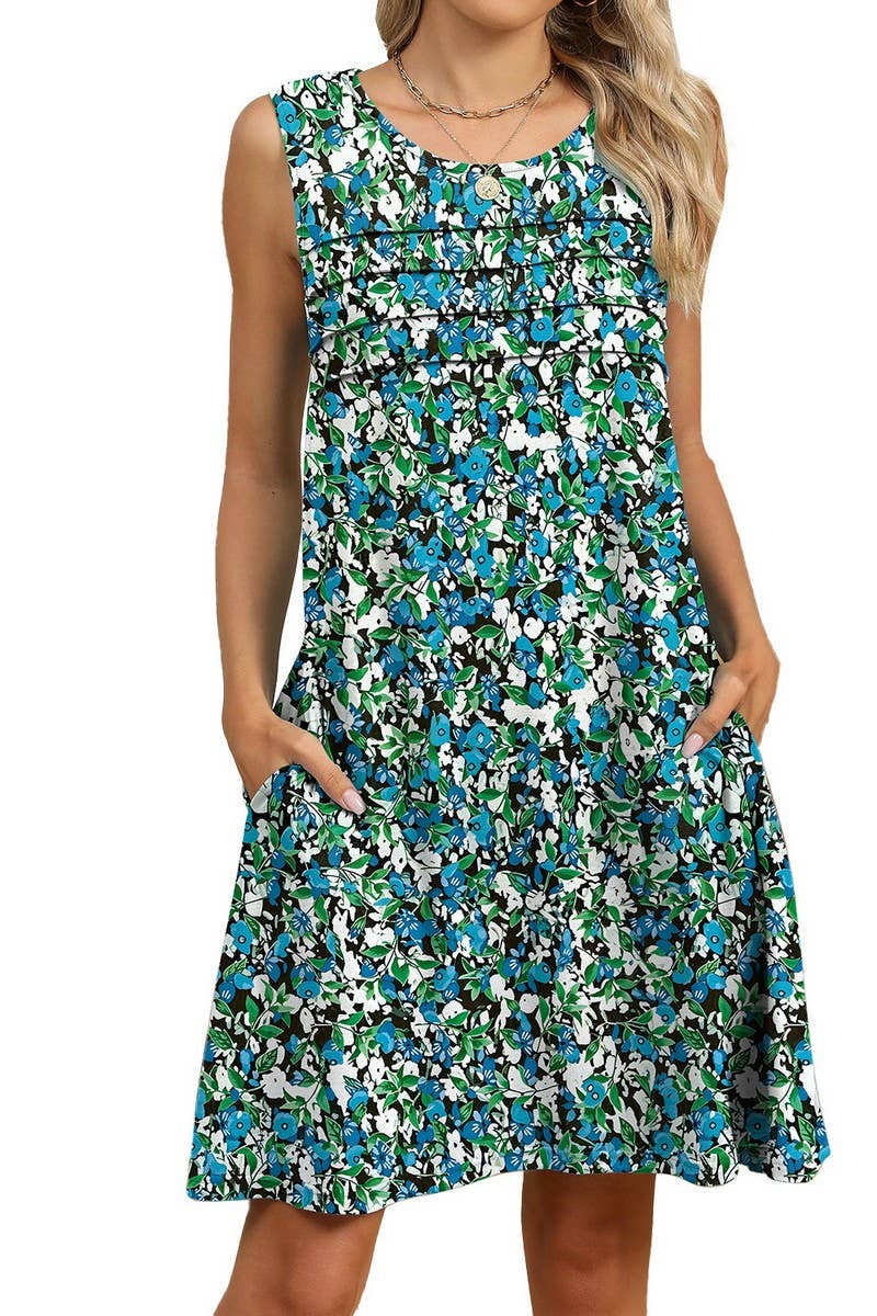 CWDSD7406_SPRING AND SUMMER CASUAL LOOSE POCKET DRESS