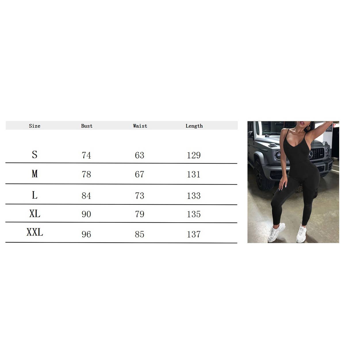 Strap V-neck cargo pocket hip sports jumpsuit