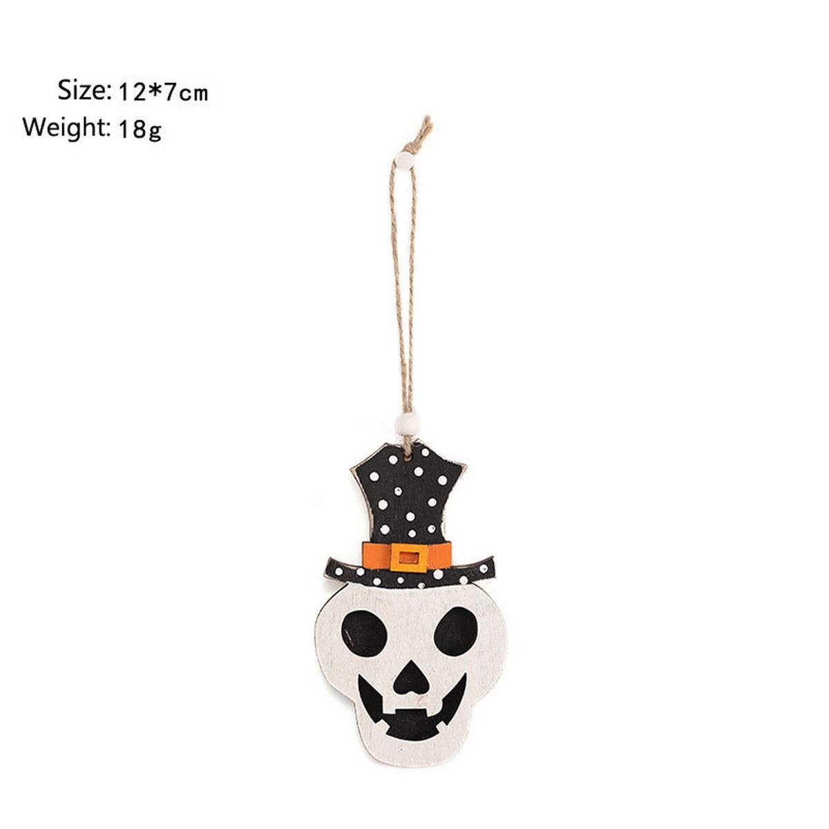 Ins-Style Painted Halloween Ghost Skull Decor_CWAJE05359