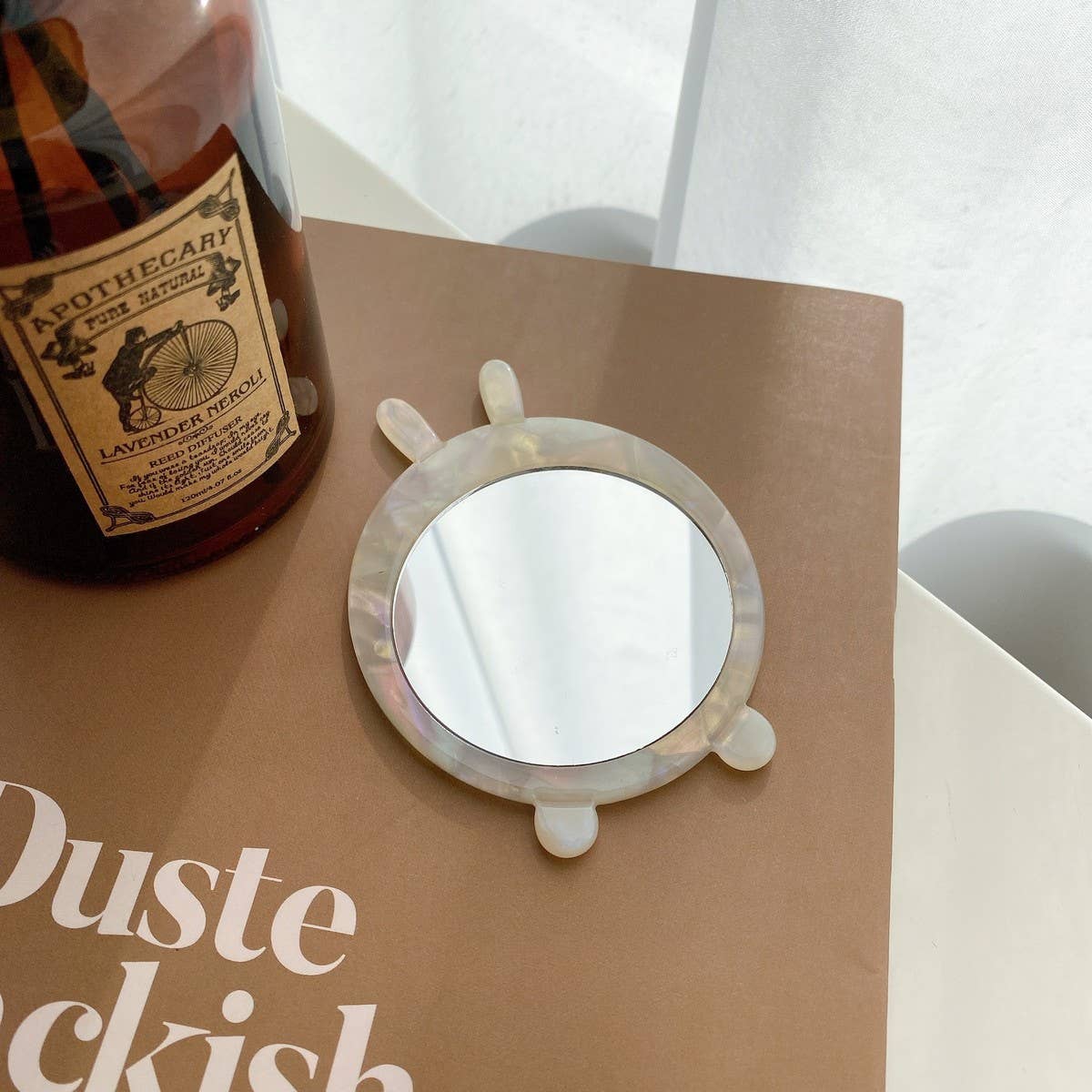 Cute Animal Acetate Mini Makeup Mirror, Portable