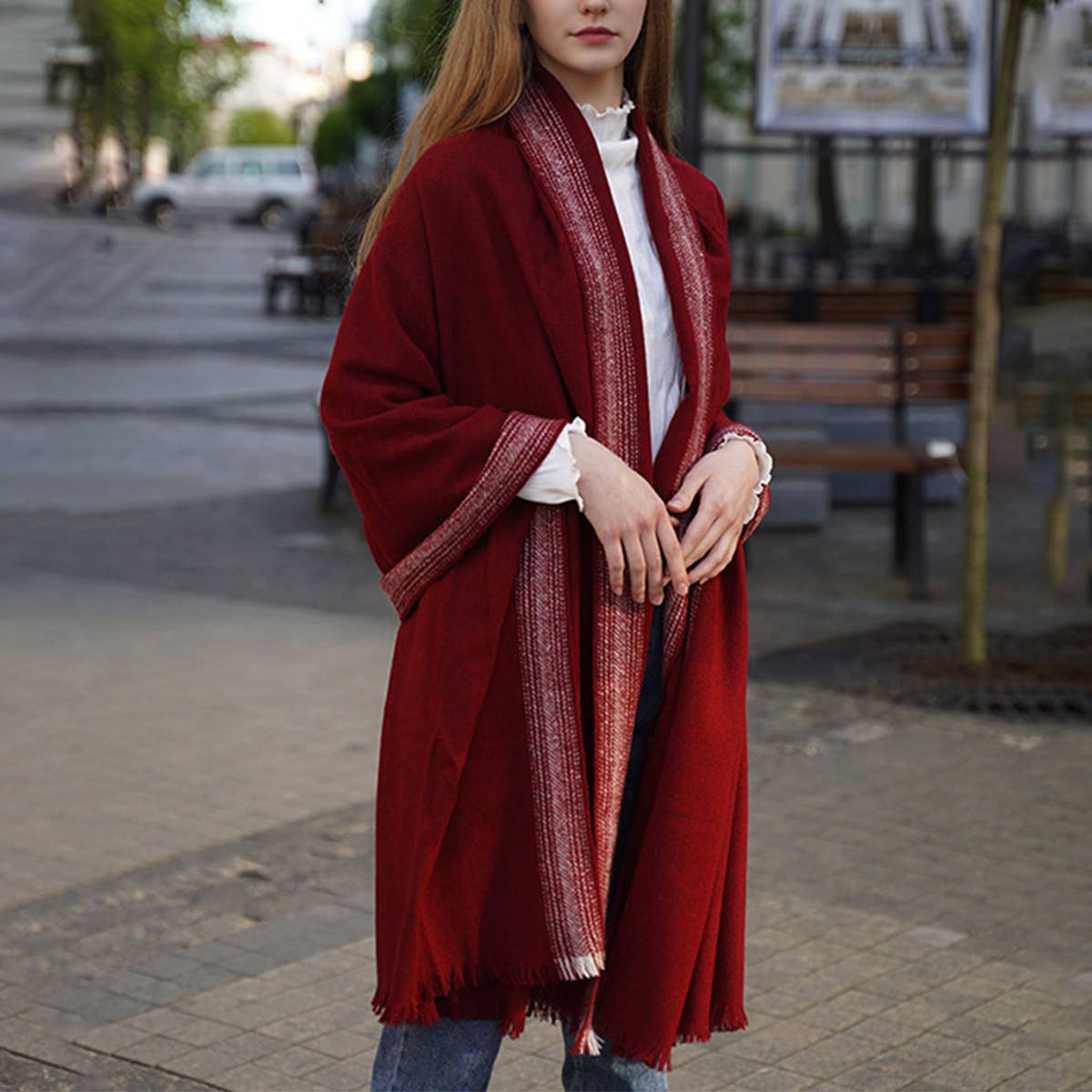 Multi-Use Wool Wrap ? Shawl, Scarf & Blanket