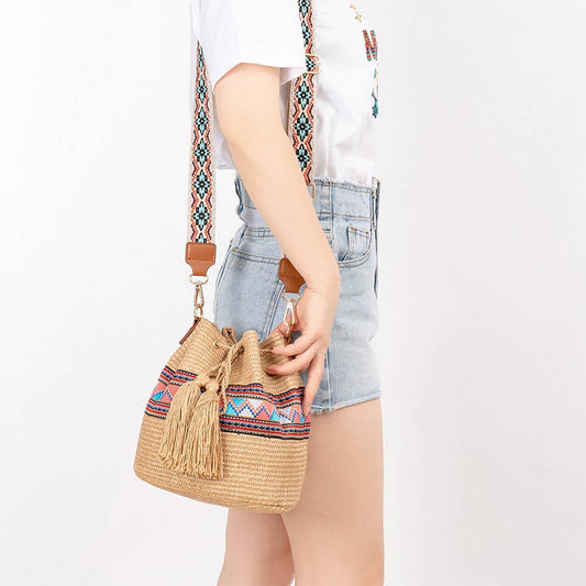WOMEN EXQUISITE ONE-SHOULDER STRAW BAG_CWAB1994