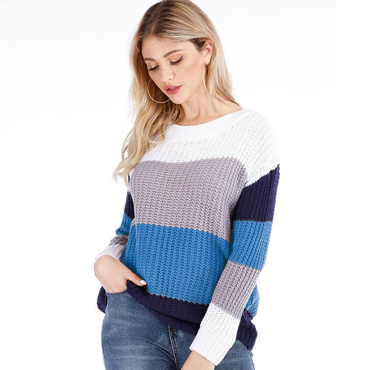 STRIPED PULLOVER RAINBOW KNITWEAR