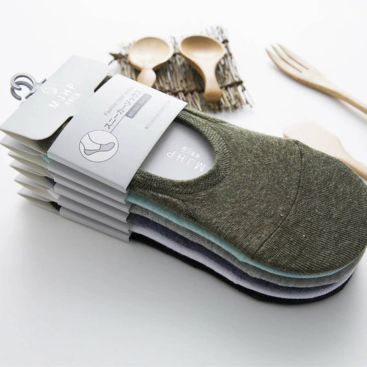 SHALLOW MOUTH INVISIBLE SOLID COLOR SOCKS