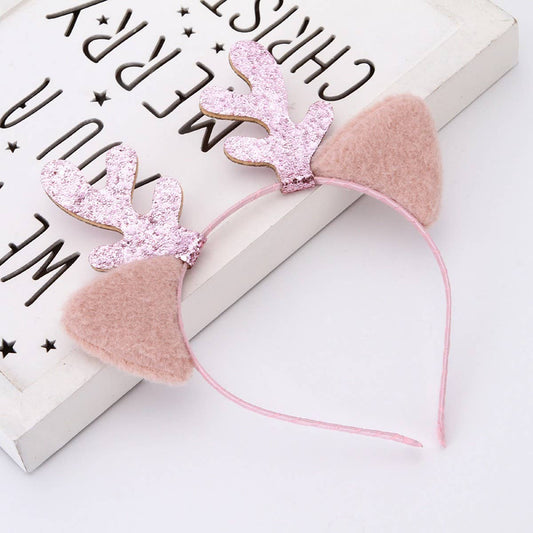 CHRISTMAS DEER ANTLER HEADBAND CAT EARS HEADBAND