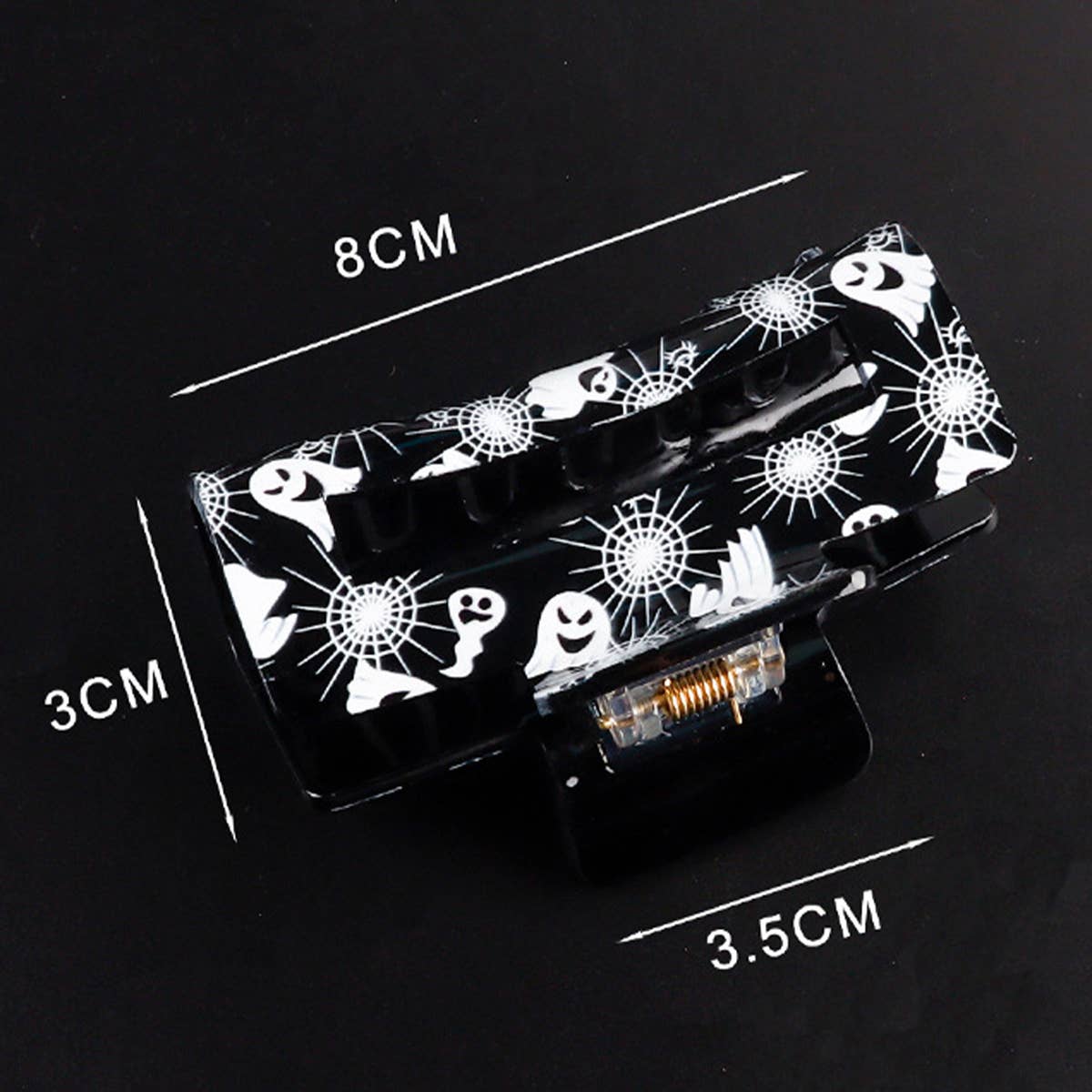 HALLOWEEN GHOST RECTANGULAR HAIRPIN