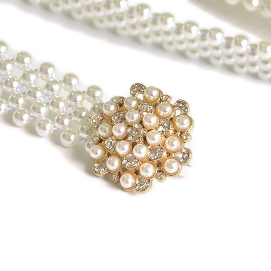 WOMEN'S STRETCH PEARL ELASTIC WAIST CHAIN_CWABE0522