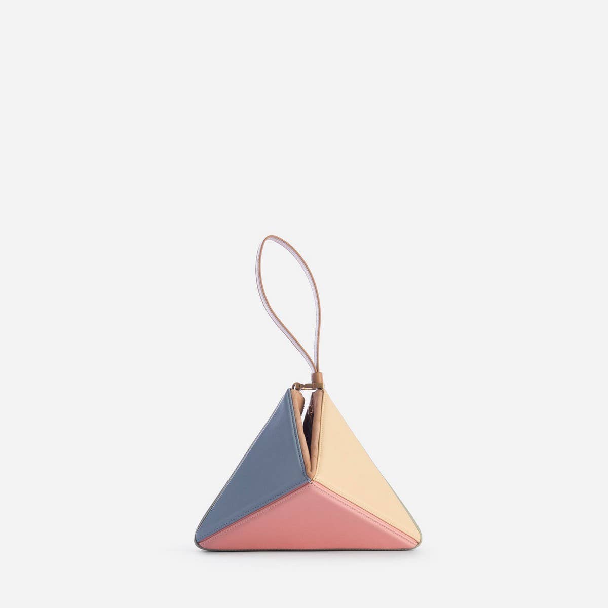 TRIANGULAR RHOMBUS STITCHING FOLDING SHOULDER BAG_CWAB1933